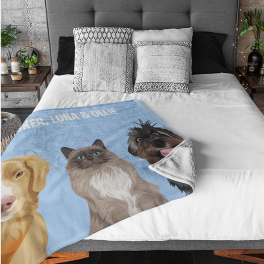 Multiple Pets Blanket