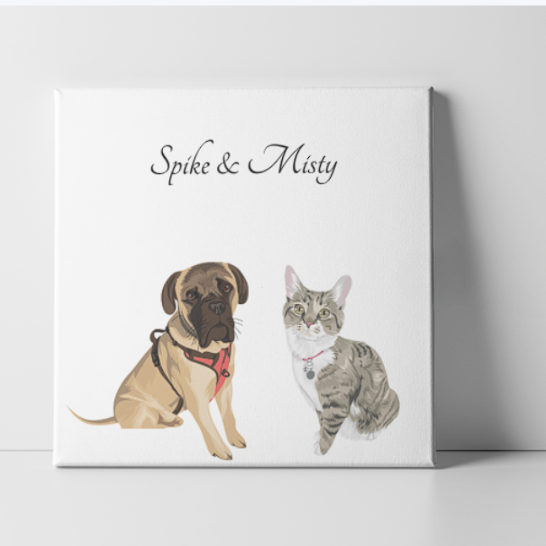 Single pet Canvas