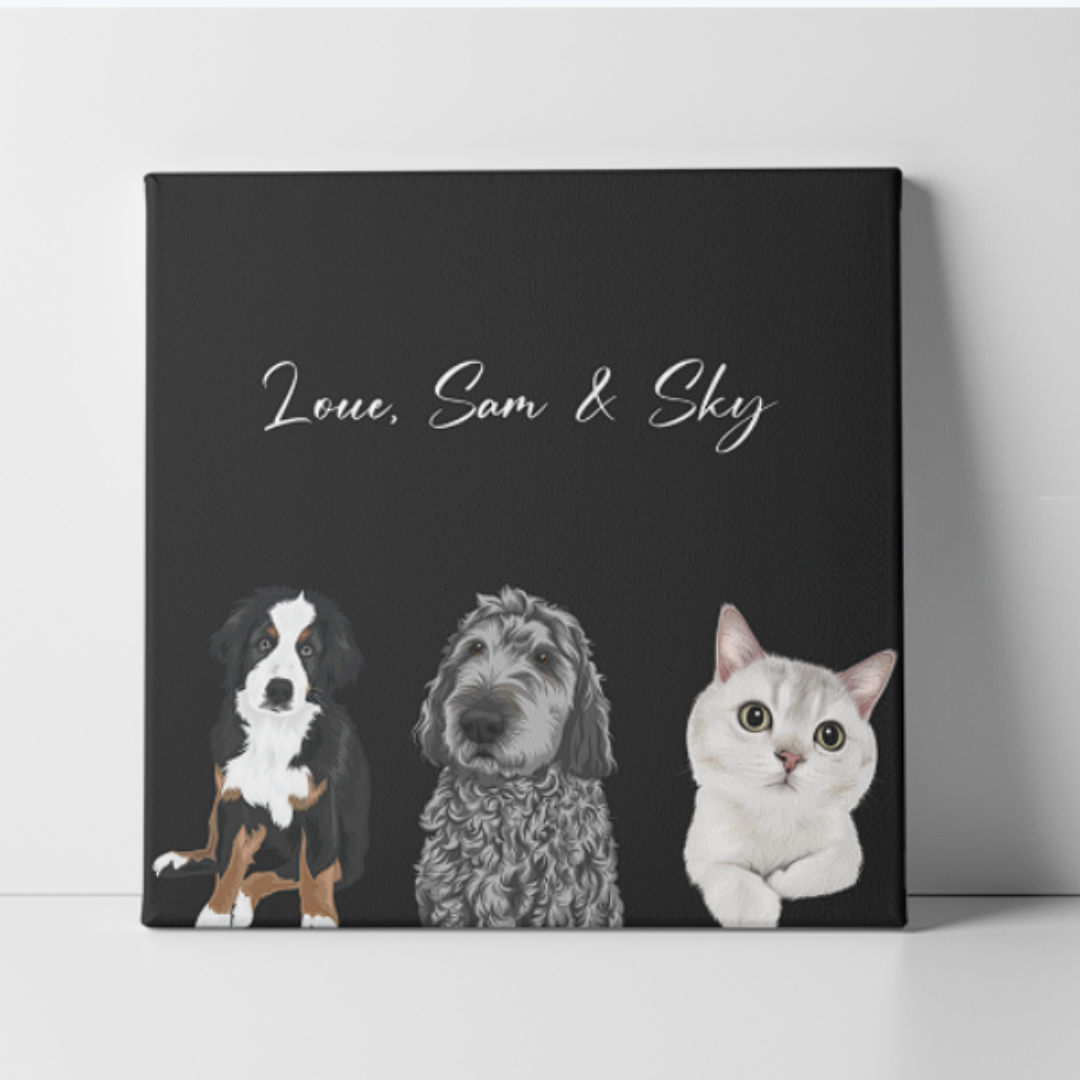 Single pet Canvas