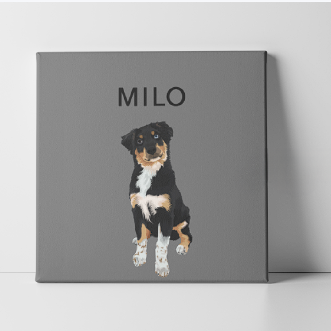 Single pet Canvas