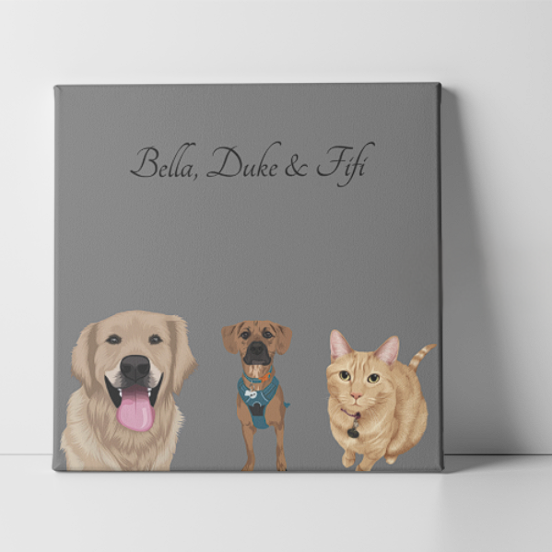 Single pet Canvas