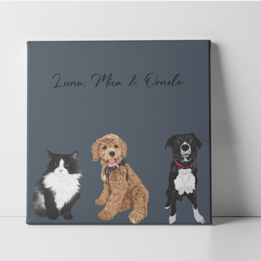 Single pet Canvas