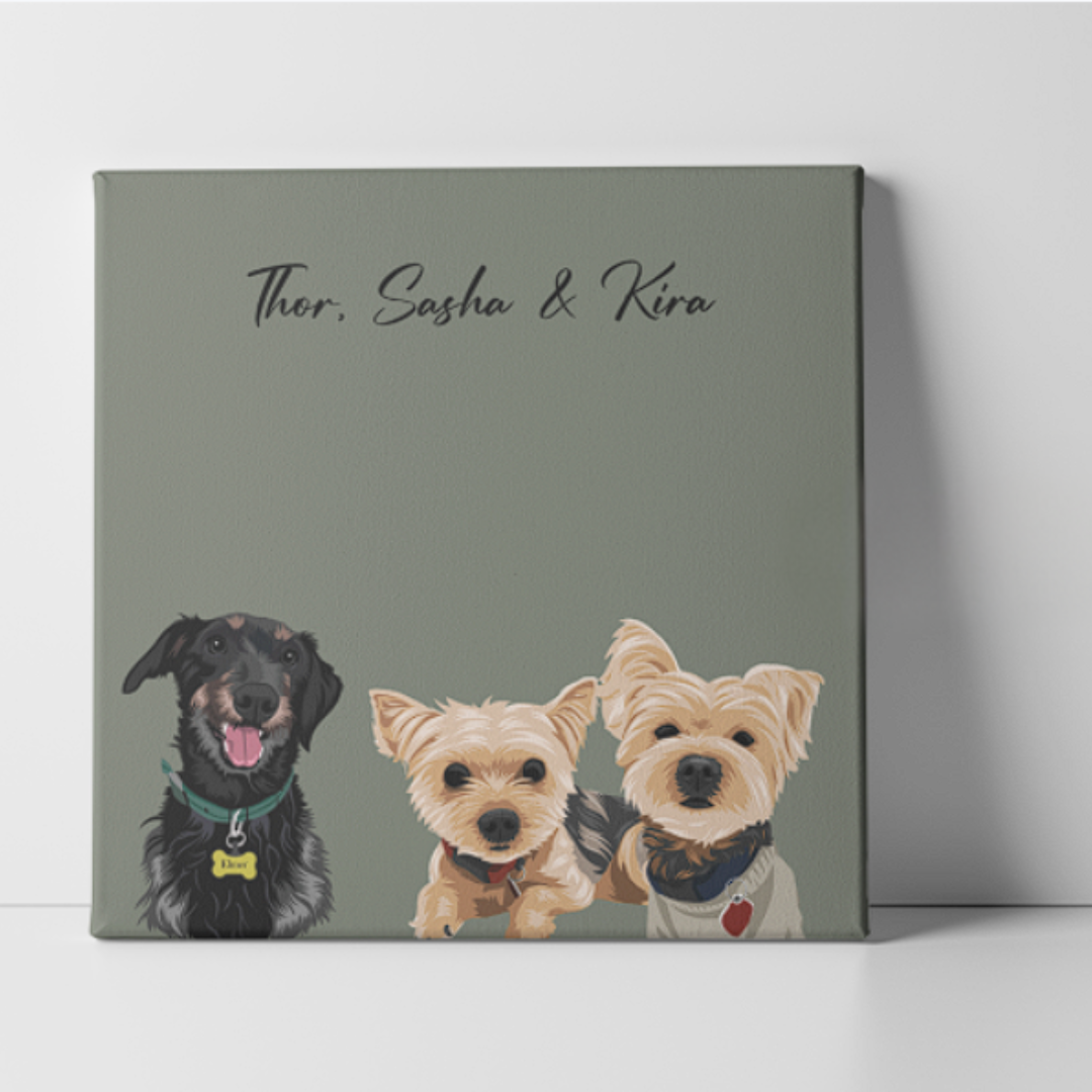 Single pet Canvas